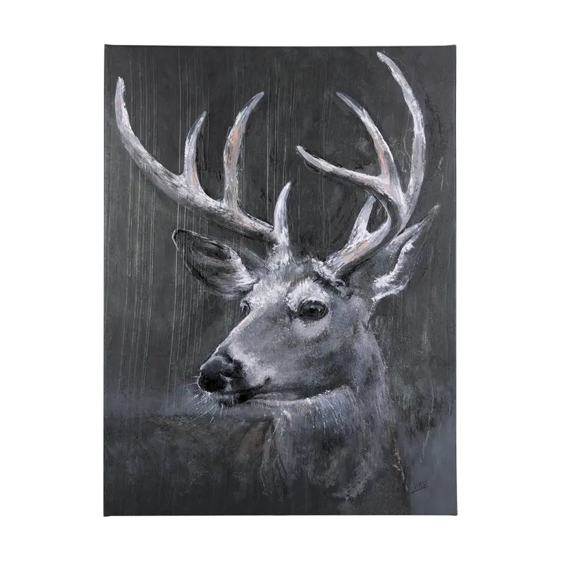 Animal Portrait Iv Canvas Art By Mercana Studio – Hand-Embellished Textured Surface 1