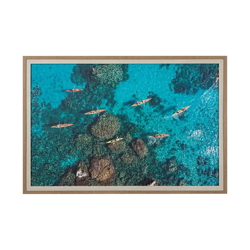 Anthony Quinn Bay Framed Photo Art By Michele Falzone – Hand-Embellished, Matted & Glass-Protected 1