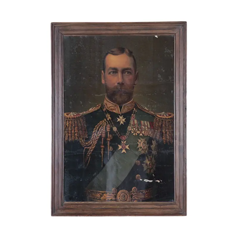 Antique-Inspired Framed Vintage Oil Painting 1