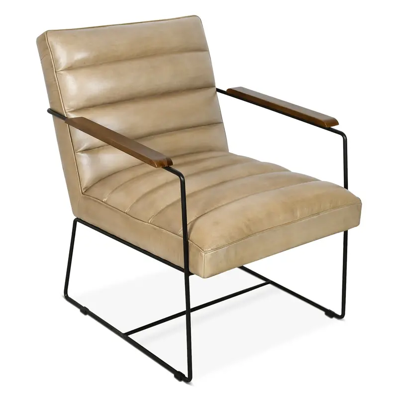 Antique Ivory Upholstered Accent Chair – New York Tony Design 1