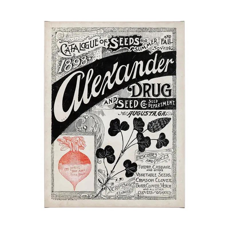 Antique Seed Packet Xiv Hand-Embellished Textured Canvas Art By Mercana Studio 1