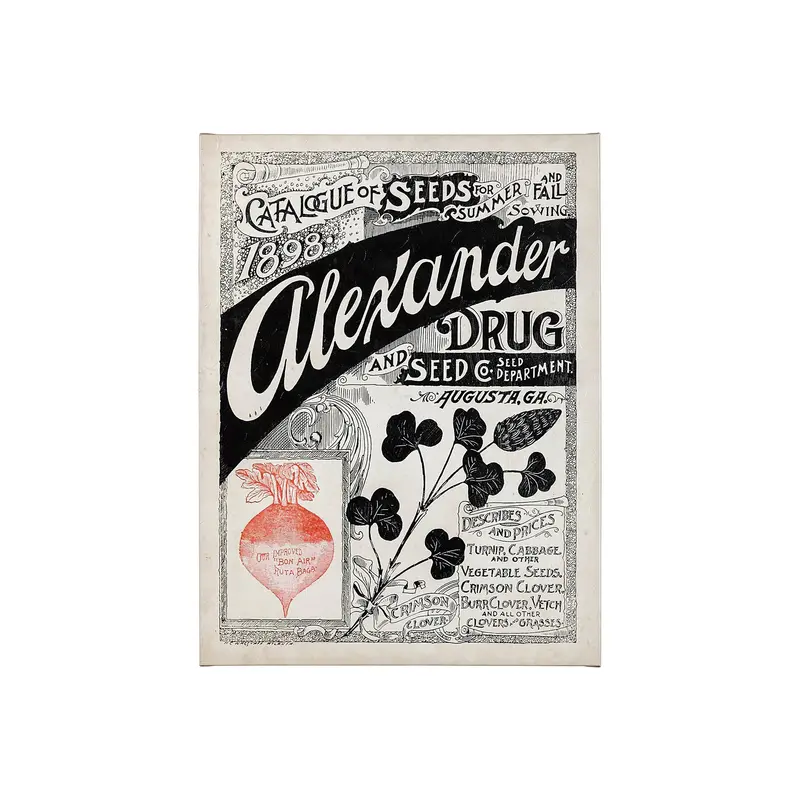 Antique Seed Packet Xiv Textured Canvas Wall Art By Mercana Studio, Hand-Embellished 1