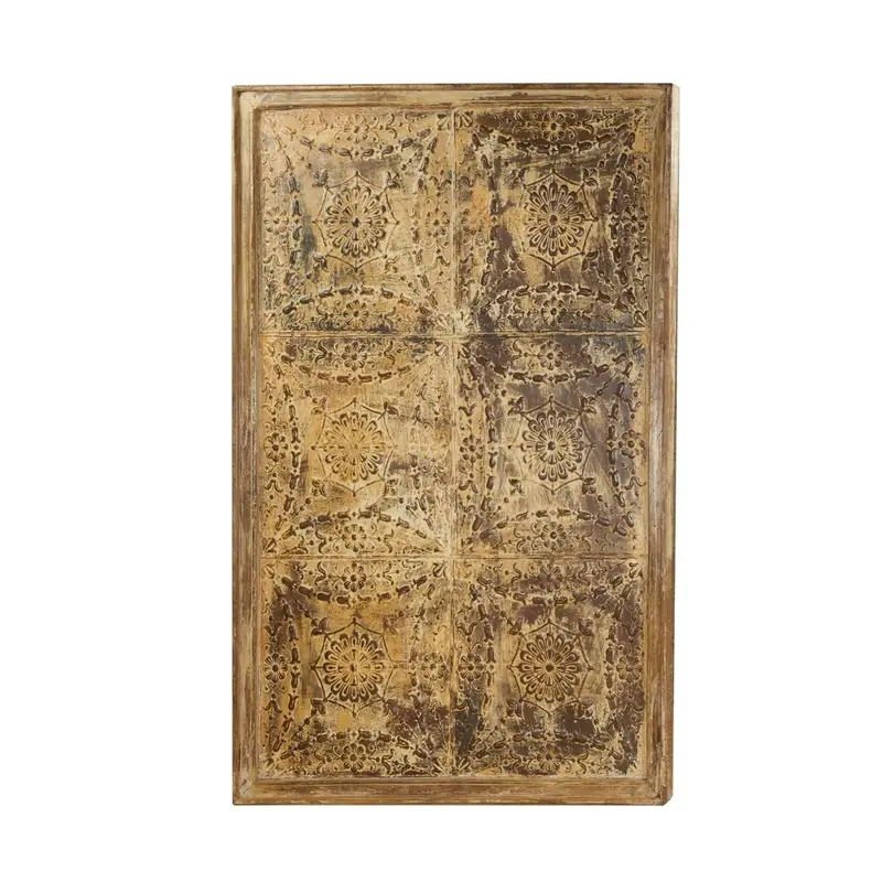 Antique-White Iron Ceiling Or Wall Hanging – 6-Panel Modular Set 1