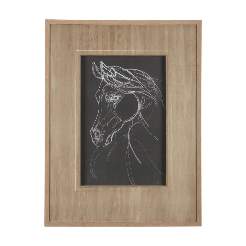 Arabian Dark Ii Hand-Embellished Framed Art Print By Mercana Studio, Matted Under Glass 1