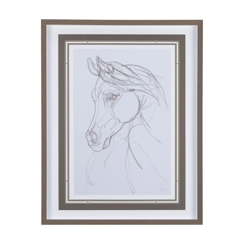Arabian Ii Hand-Embellished Framed Art Print By Mercana Studio, Matted Under Glass 1