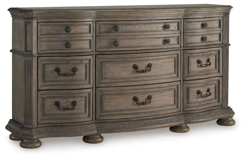 Ardenfield Light Brown Solid Wood Dresser 1