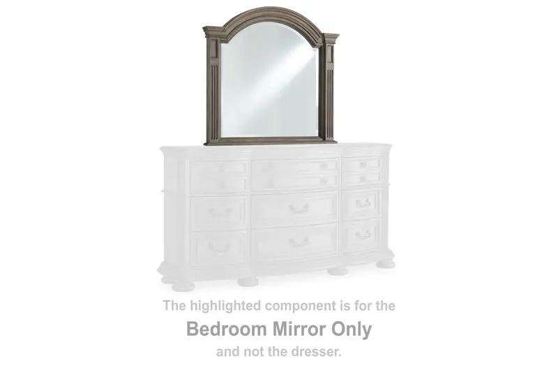 Ardenfield Light Brown Wall Mirror – Bedroom Accent (Mirror Only) 1