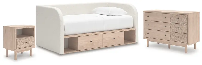 Arloster Twin Daybed With Built-In Storage, Dresser, And Nightstand 1