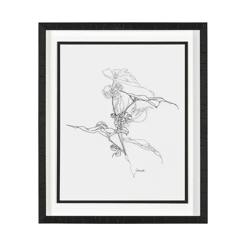 Arrangement Iii By Hiraki – Framed Art Print Under Protective Glass 1