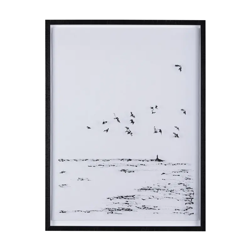 Arriving I By Mercana Studio – Hand-Embellished Framed Photo Art Under Glass 1