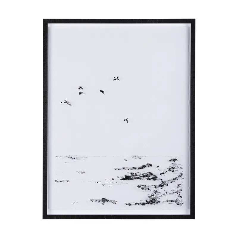 Arriving Ii By Mercana Studio – Textured Framed Art Print With Matting 1