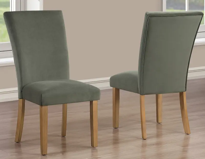 Artemis Green Velvet Accent Chairs – Set Of Two 1