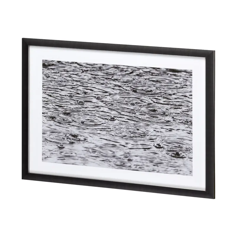 As Snow Melts By Nancy Crowell – Hand-Embellished Framed Photo Art On Textured Surface, Matted And Glazed 1