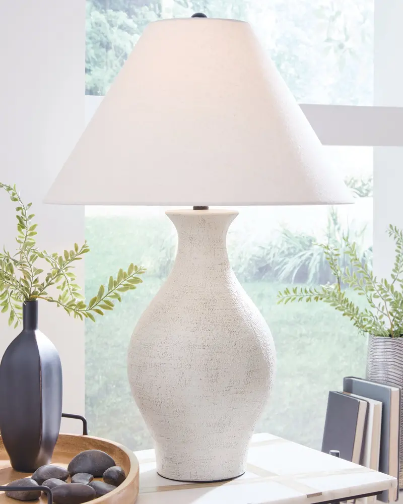 Ashbend Antique White Ceramic Table Lamp 1