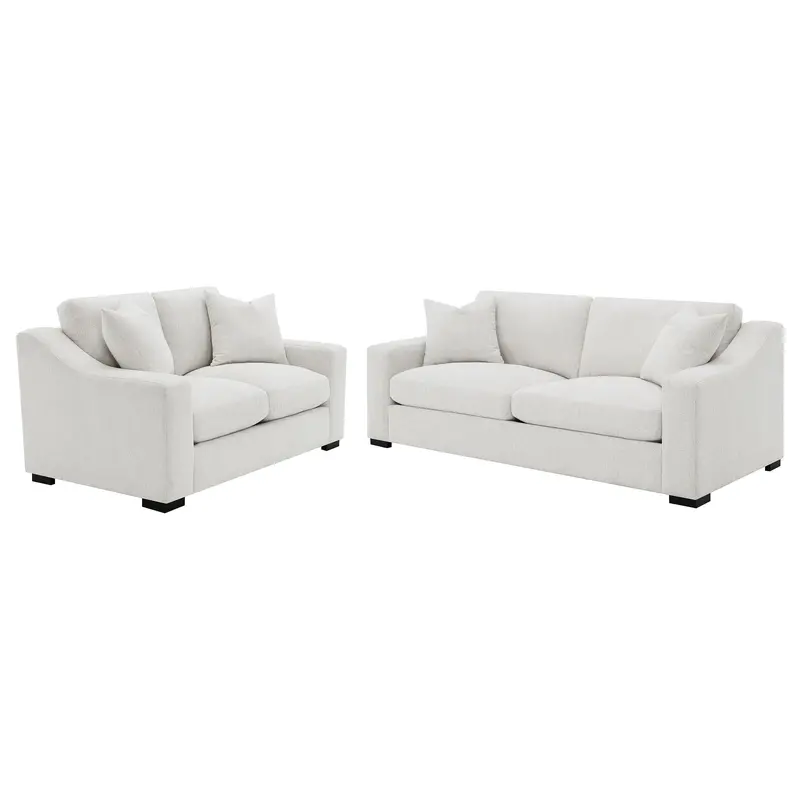 Ashlyn Sand-Tone 2-Piece Track-Arm Upholstered Sofa Set 1