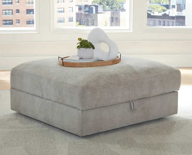 Aslan Court Pebble Storage Ottoman – Dual-Function Footrest With Hidden Compartment 1