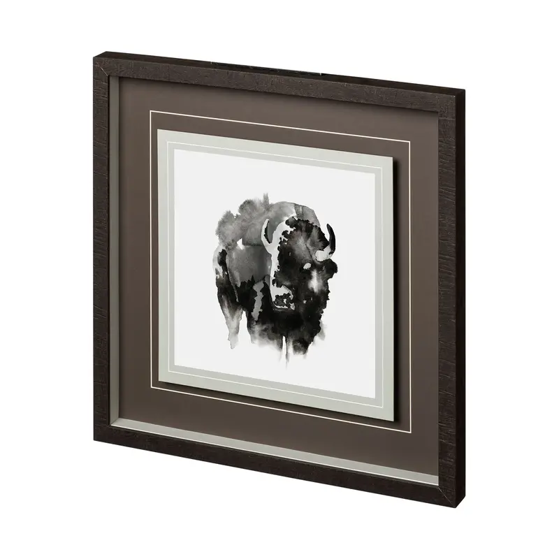 Assam By Kristine Hegre – Hand-Embellished Framed Art Print On Textured Support, Matted And Glass-Protected 1