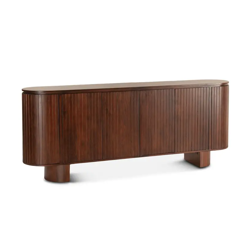 Athena Aged Mahogany 60-Inch Sideboard With Traditional Carving 1