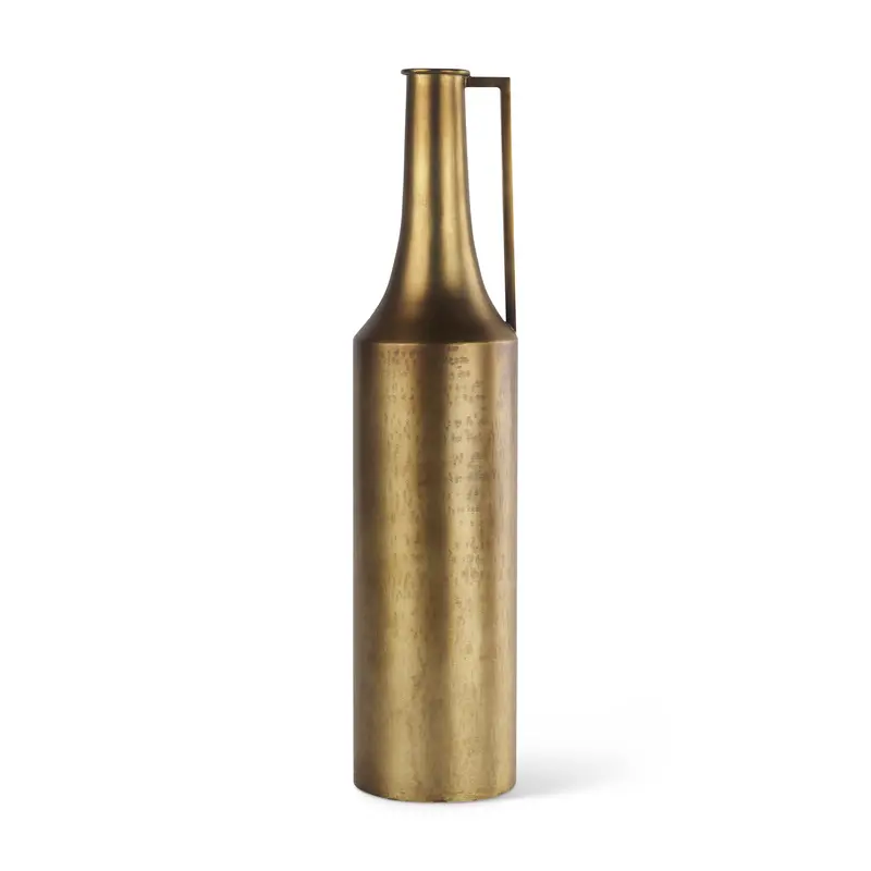 Aubrey Large Gold Iron Jug Vase — 24-Inch Tall 1