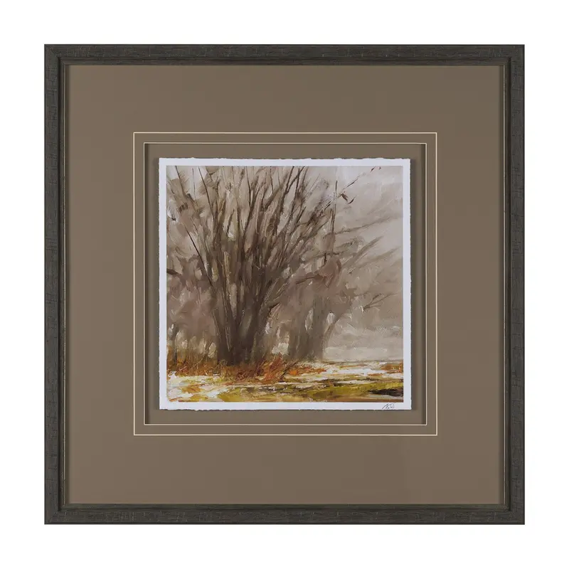 Autumn In The Village I: Artisan-Crafted Framed Wall Art With Matting And Glass By Mercana Studio 1