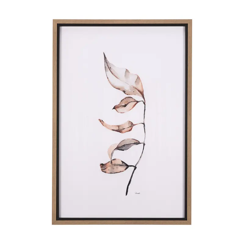 Autumn Message Ii: Hand-Embellished Textured Framed Art Print By Mercana Studio 1