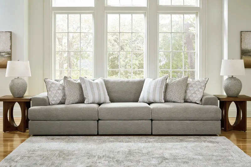 Avaliyah Ash 3-Piece L-Shaped Sectional Sofa Set 1