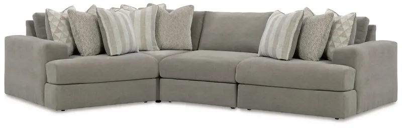 Avaliyah Ash 4-Piece Contemporary Sectional 1