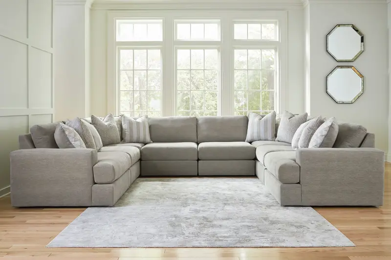 Avaliyah Ash 8-Piece Modular Sectional Sofa With Reversible Components 1