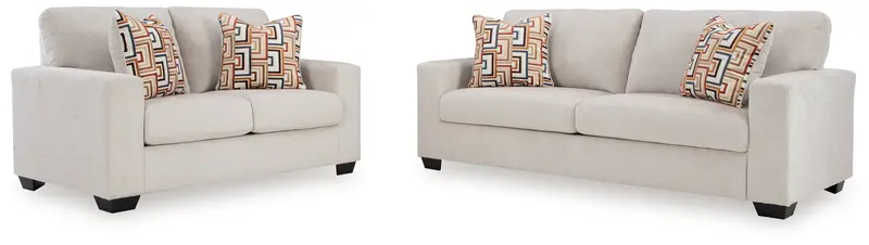Aviemore Stone-Tone Sofa And Loveseat Set 1