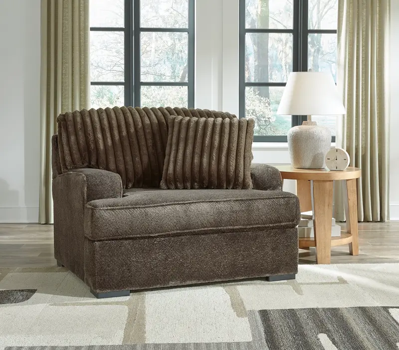 Aylesworth Chocolate Brown Oversized Accent Chair 1