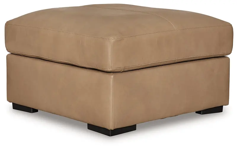 Bandon Toffee Oversized Accent Ottoman With Tufted Detailing 1