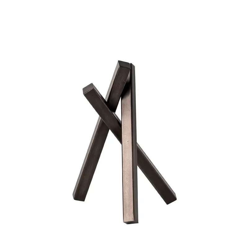 Bastian Small Black Metal Abstract Sculpture – 8L X 7W Inches 1