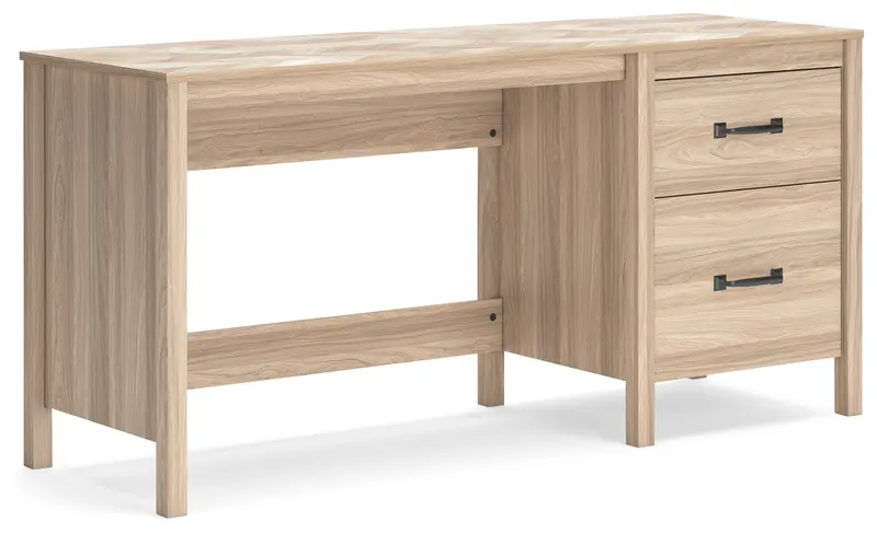 Battelle Tan 60-Inch Home Office Desk For Modern Workspaces 1