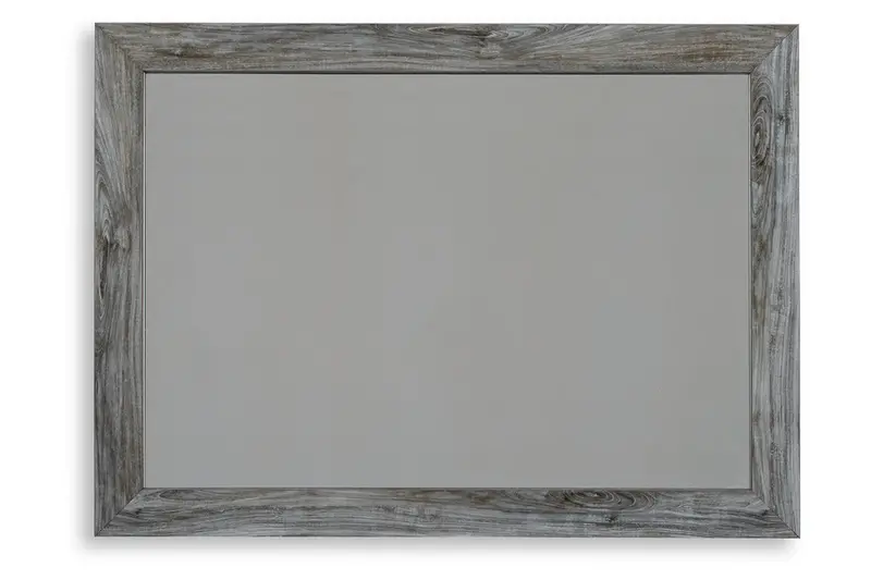 Baystorm Gray Wall Mirror: Modern Rectangular Bedroom Mirror (Frame Only) 1