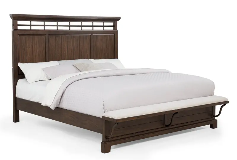 Beckett Brown Queen Bed Frame 1