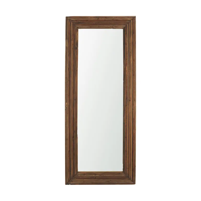 Bennet Large Rectangle Mirror – Reclaimed Wood Frame 1