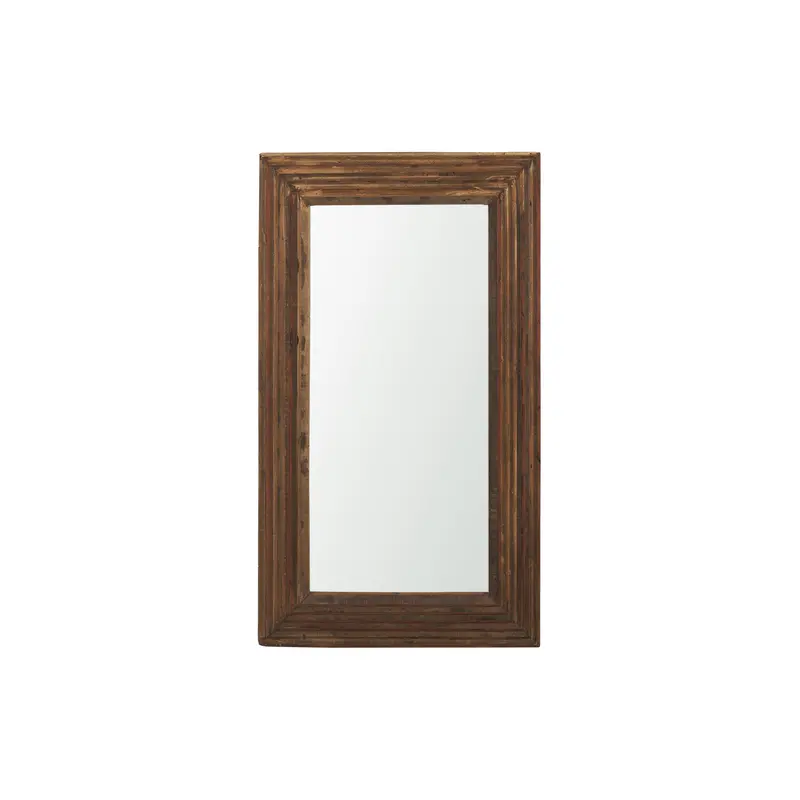 Bennet Small Rectangle Mirror – Reclaimed Wood Frame 1