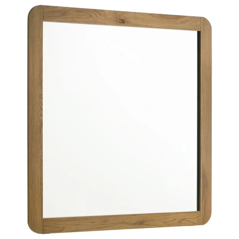 Bennett Light Oak Matching Dresser Mirror For Bedroom Ensemble 1