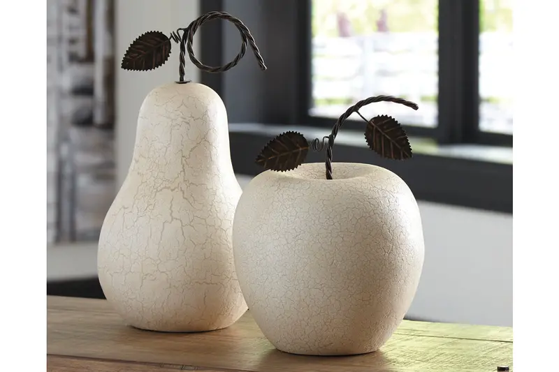 Bidelia Antique White Sculptural Accent Piece – Handcrafted Decorative Art 1
