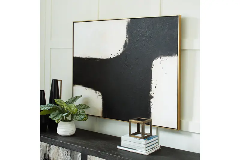 Black And White Geometric Wall Art – Reighlea Series 1