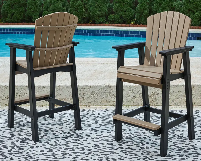 Black Driftwood Finish Barstool By Fairen Trail 1