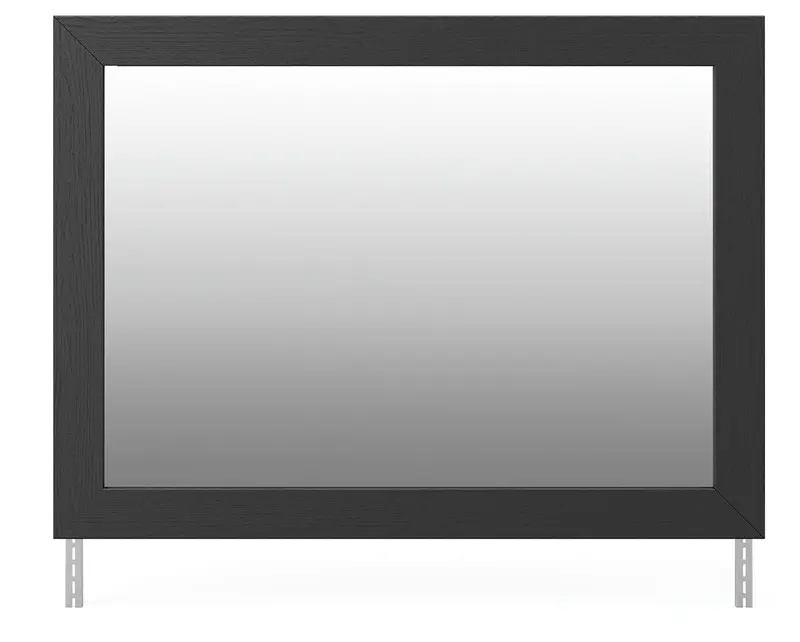 Black Framed Bedroom Mirror – Sleek Full-Length Design 1