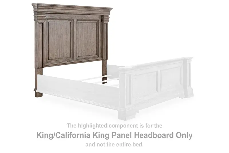 Blairhurst Light Grayish-Brown Upholstered King/Cal King Panel Headboard 1