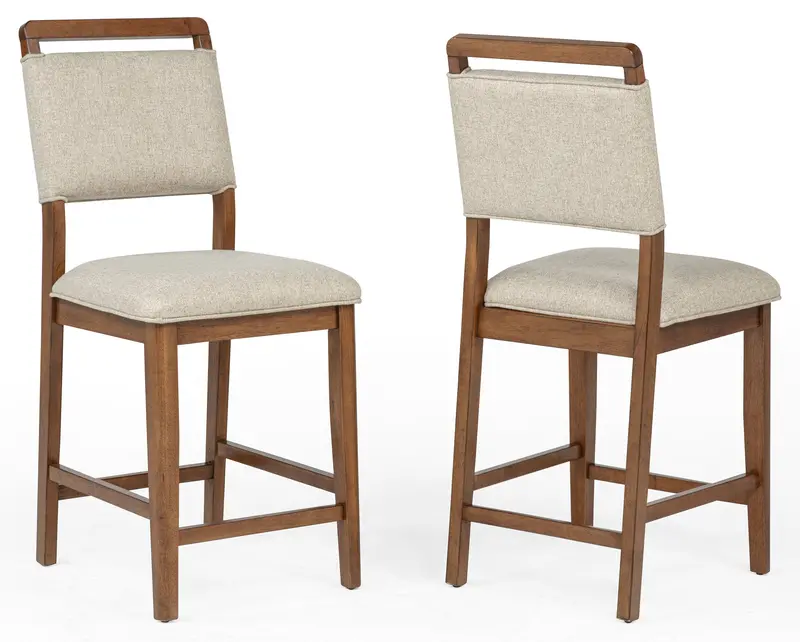 Blanche Brown Counter Height Dining Chairs – Set Of Two 1