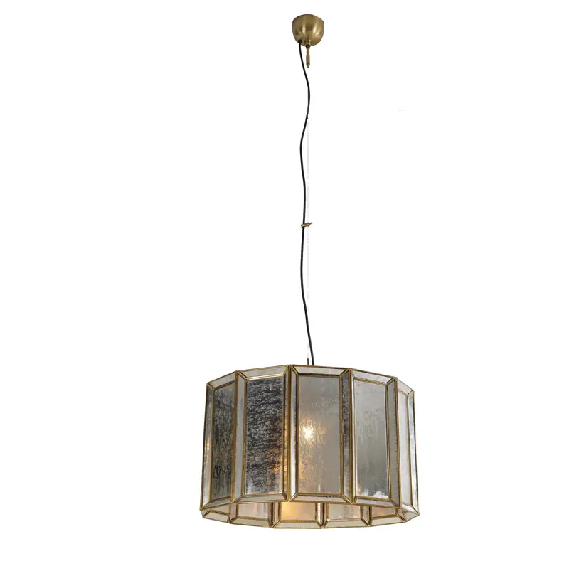 Boho Large Round Glass Bead Pendant Light 1