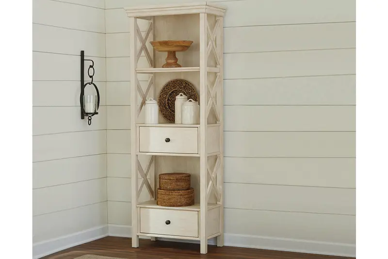 Bolanburg Antique White Glass-Front Display Cabinet 1