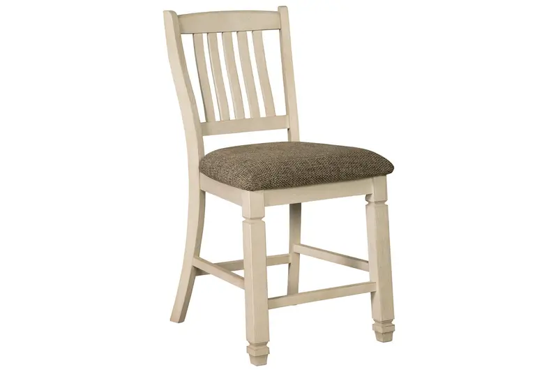 Bolanburg Two-Tone Counter Height Chairs – Set Of 2 Rustic Modern Bar Stools 1