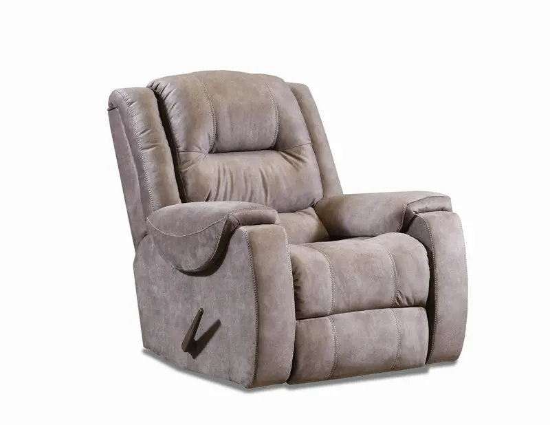 Bradford Mushroom Velvet Recliner Chair 1