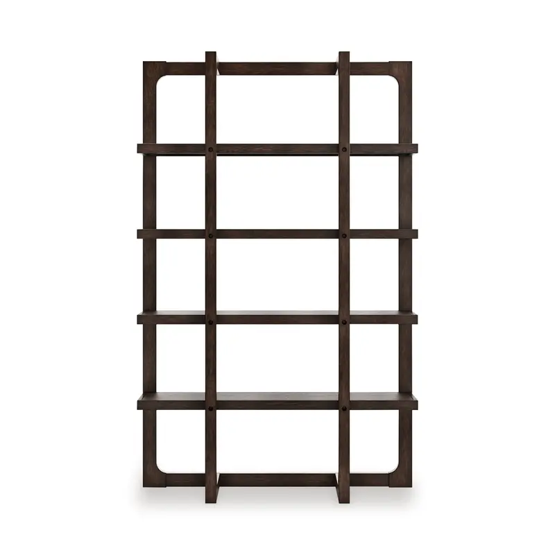 Breckington Dark Brown 76-Inch Tall Bookshelf Unit 1