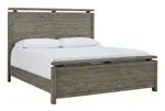 Brennagan Gray Queen-Sized Panel Headboard – Standalone Design 1